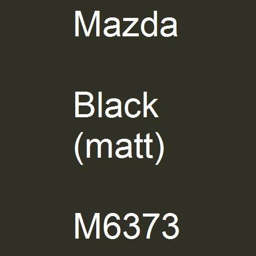 Mazda, Black (matt), M6373.